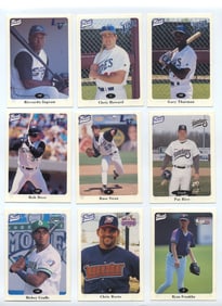 1996 Best Minor League Baseball Card Lot – 9 Cards incl. Rob Deer, Ryan Franklin, Chris Bosio