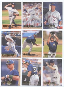 1996 Fleer MLB Baseball Card Lot – 9 Cards incl. Fernando Viña, Chris Bosio, Damon Buford