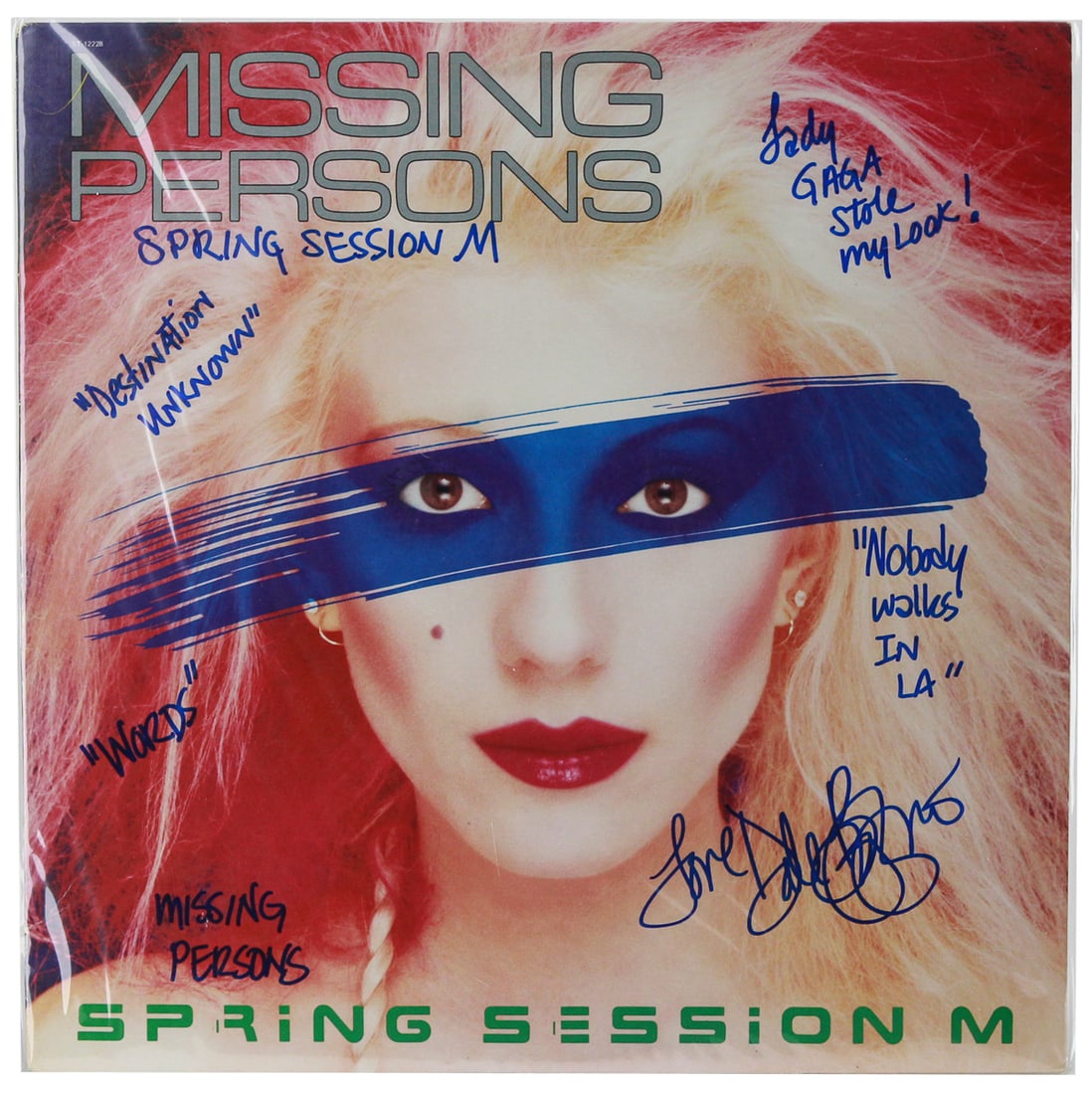 Dale Bozzio Signed Spring Session M Album Cover with PSA Authentication (1 of 5)