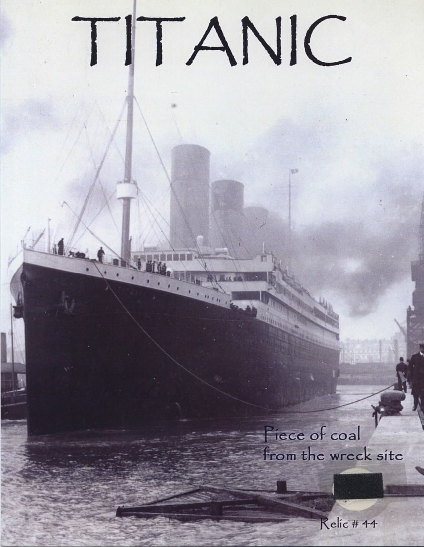 Titanic Wreck Site Coal Relic with Certificate of Authenticity (1 of 2)
