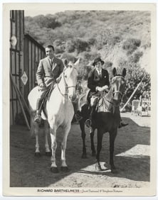 1935 Richard Barthelmess on Horseback – First National & Vitaphone Publicity Photo
