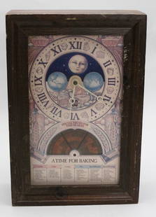 Vintage 1979 Nestle Toll House “Time For Baking?? 50th Anniversary Clock: This charming vintage 1979 Nestle Toll House "Time For Baking" 50th Anniversary Clock is a whimsical and collectible wall clock designed and manufactured by Mechtronics Corporation in Stamford,