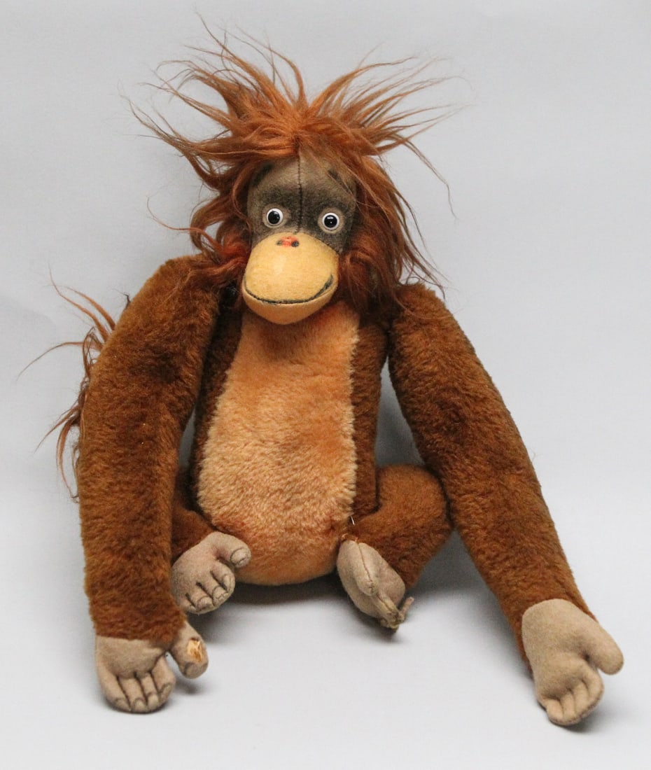 Vintage Steiff Orangutan King Louie & Monkey Plush – Made in Germany (1 of 3)