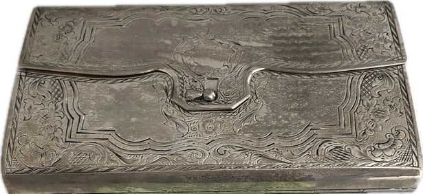 Rare Imperial Russian Silver Presentation Box by N. N. Feofilov, Moscow (1881–1894)