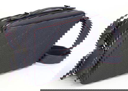 Urbano Cardinale Legato Navy Pebbled Italian Leather Unisex Camera Bag: Handmade in Italy from luxurious full-grain Italian bull leather, the Urbano Cardinale Legato Camera Bag is a unisex design that blends timeless elegance with versatile functionality. Its pebbled,