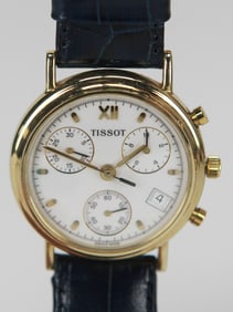 Tissot 14K Gold Chronograph Quartz Watch
