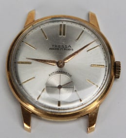 Working Vintage Tressa Rallye Swiss 17-Jewel Antimagnetic Watch (No Strap)