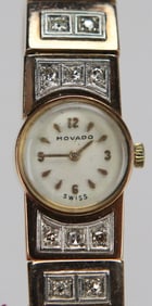 Movado 18K Gold & Diamond Ladies Bracelet Watch