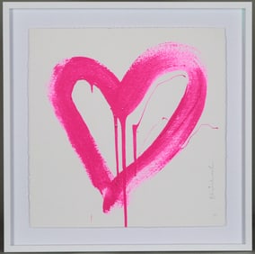 Love Heart Pink by Mr. Brainwash
