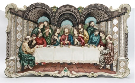 The Last Supper Religious 3D Ceramic/Plaster Wall Plaque