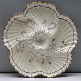 Tiffany & Co. Ivory and Gold Coral Reef Oyster Plate – Brownfield’s China