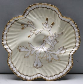 Tiffany & Co. Ivory and Gold Coral Reef Oyster Plate – Brownfield’s China
