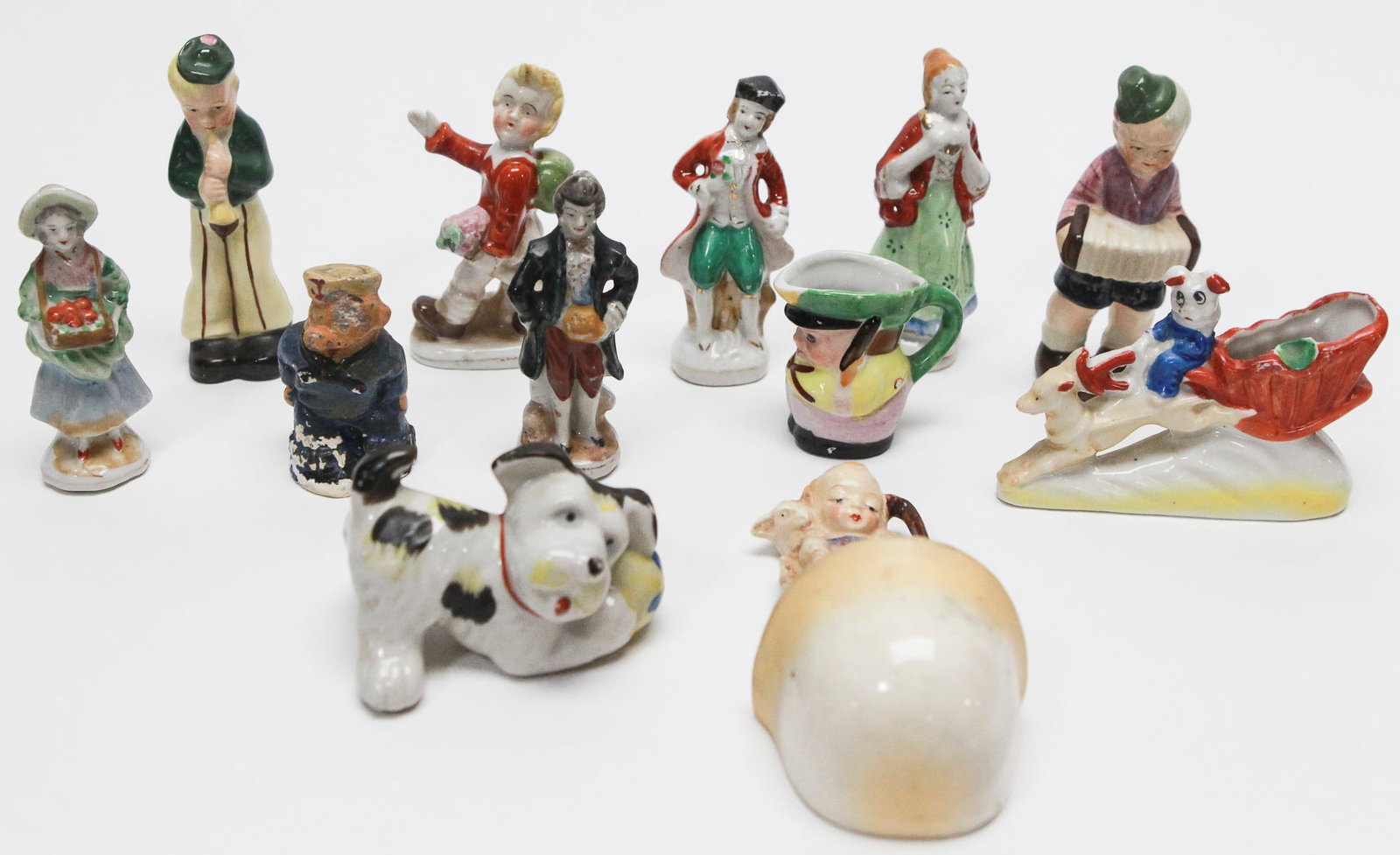 Lot of 12 Vintage Occupied Japan Porcelain Figurines and Miniatures (1 of 3)