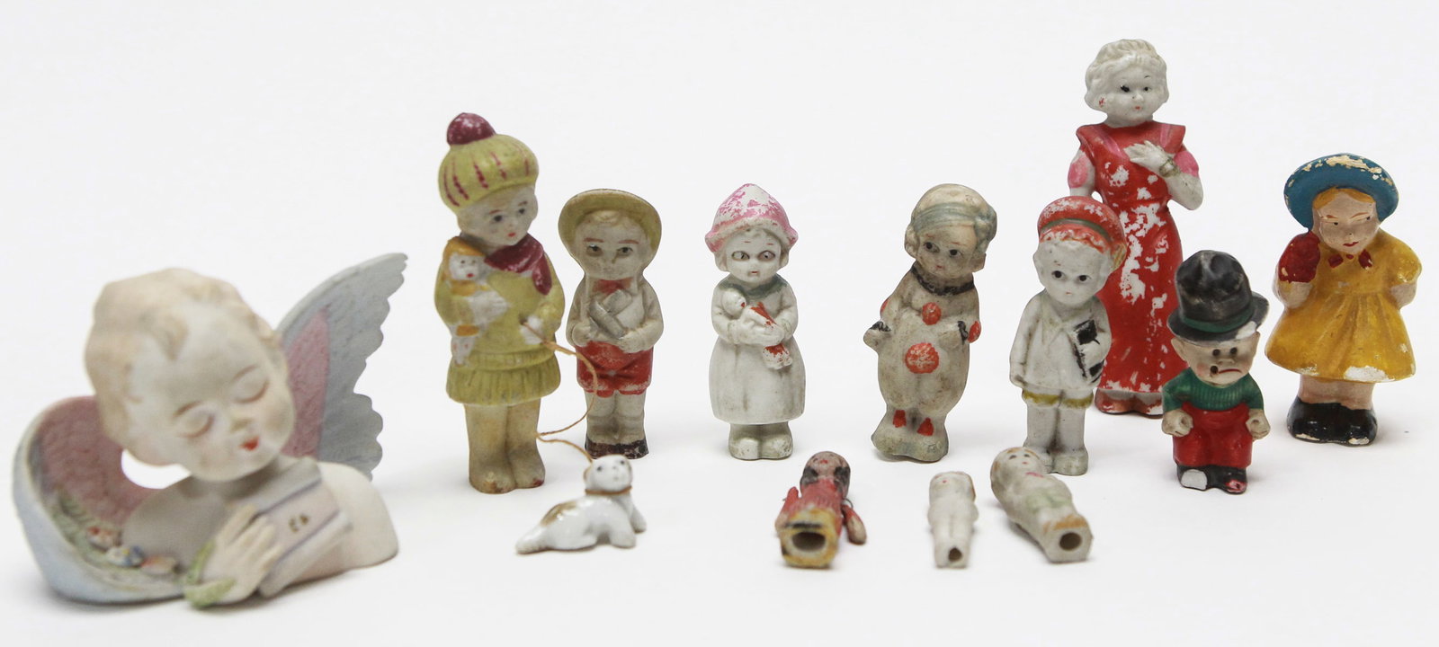 Lot of 12 Vintage Occupied Japan Ceramic Miniature Figurines (1 of 2)