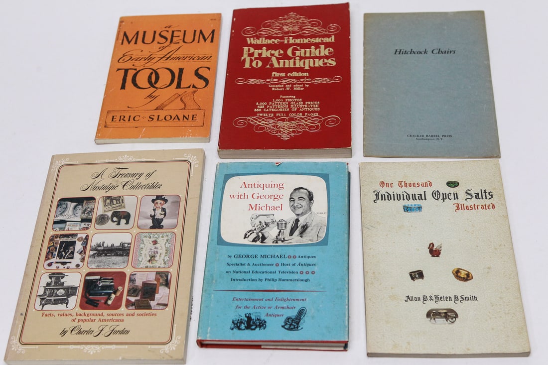 Lot of 6 Antique & Collectibles Reference Books (1 of 2)