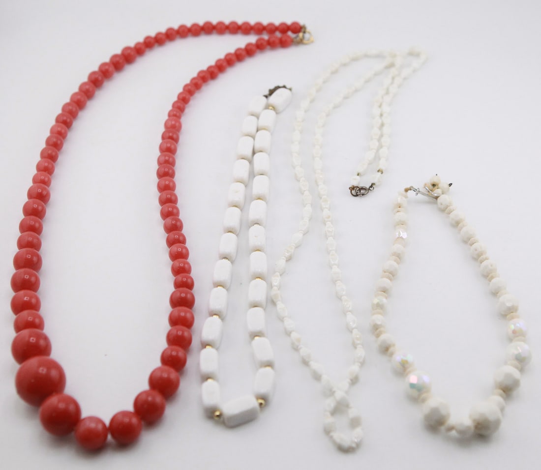Lot of 4 Vintage Beaded Necklaces (1 of 1)