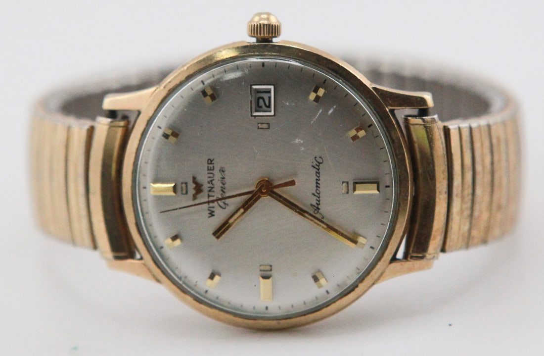Wittnauer Geneve Automatic Gold-Tone Wristwatch (1 of 3)