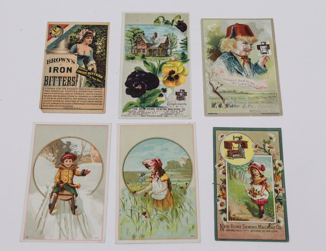 Collection of Six Victorian Trade Advertising Cards (1 of 2)