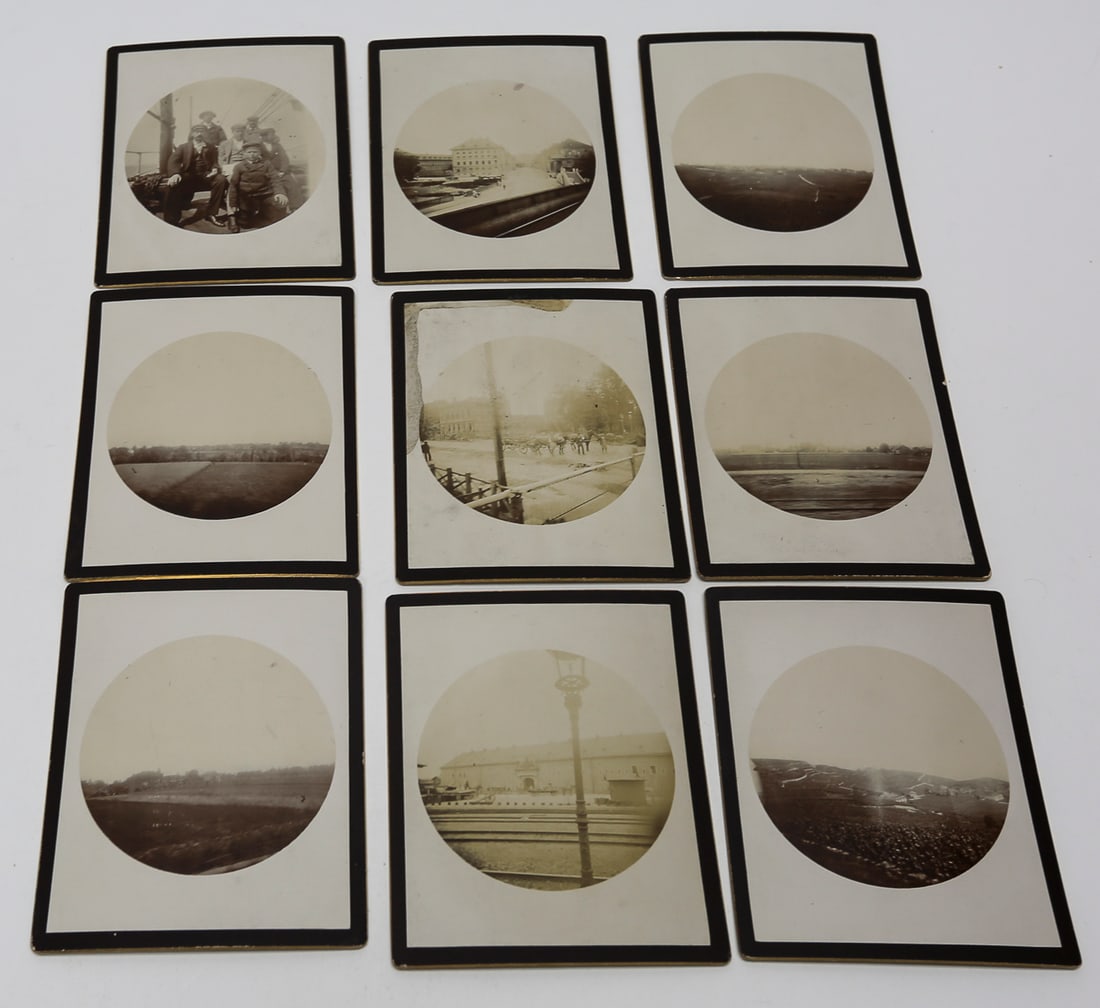 Lot of 9 European Railway and Travel Photographs, c. 1910s (1 of 2)
