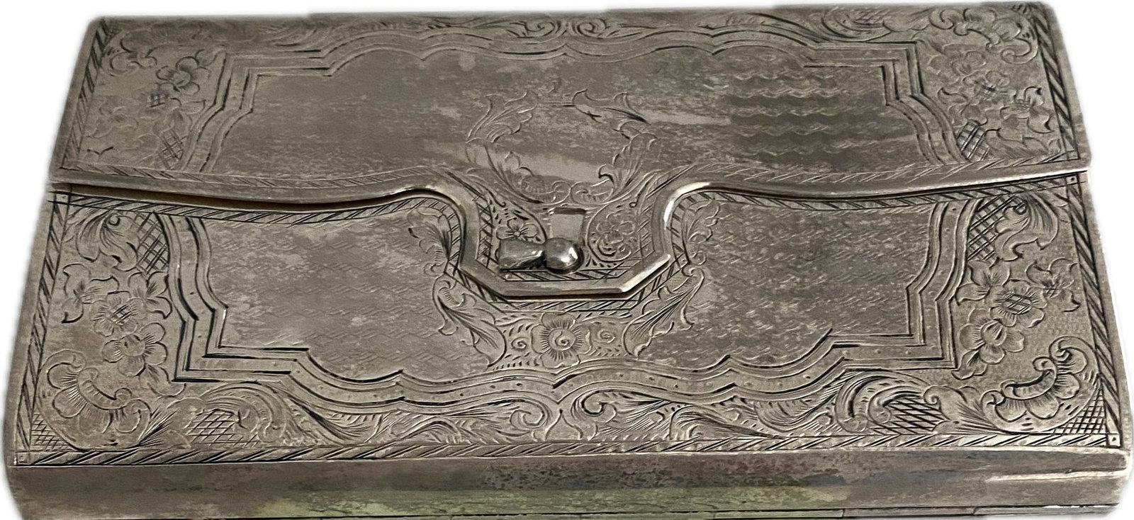 Rare Imperial Russian Silver Presentation Box by N. N. Feofilov, Moscow (1881–1894) (1 of 7)