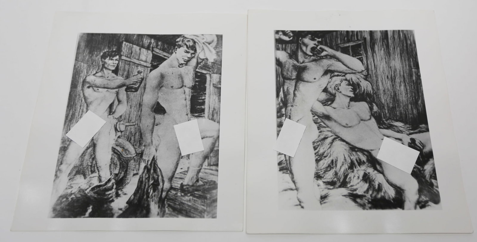 Vintage Male Figure Art Prints Lot of 2 (1 of 1)