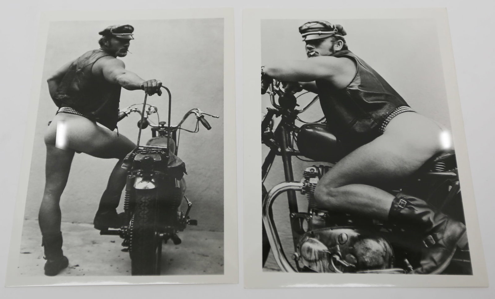 Vintage Biker Physique Photographs Lot of 2 (1 of 1)