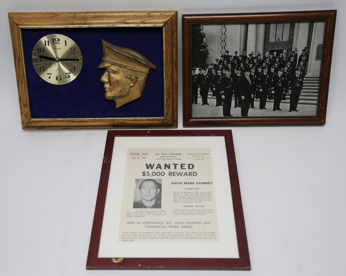 Framed Law Enforcement Prop Display Lot of 3 (1 of 1)
