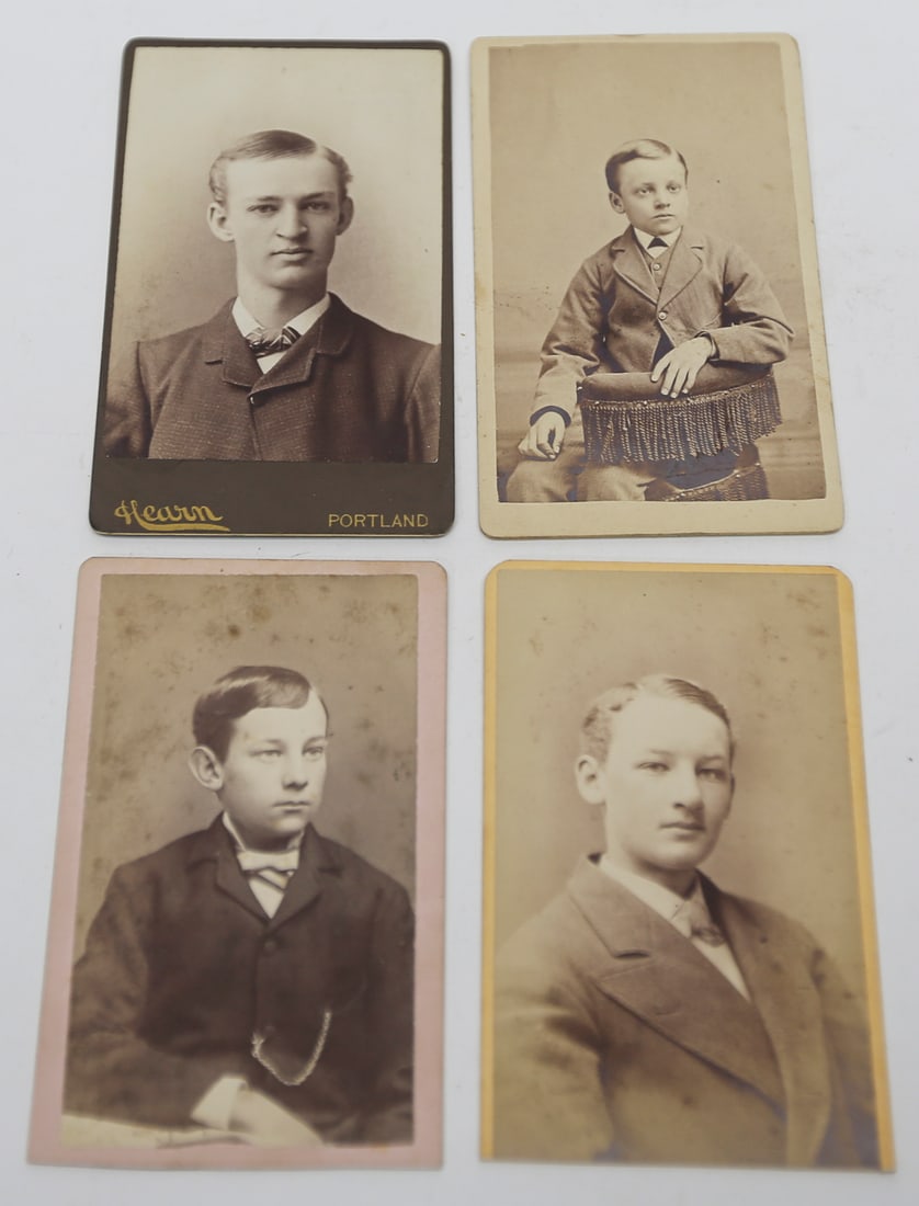 Antique Cabinet Card Portrait Photographs Lot of 4 (1 of 2)