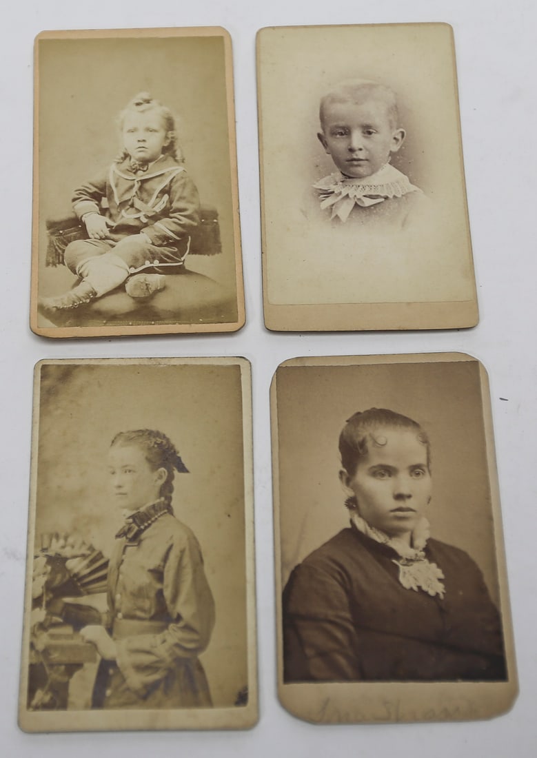 Antique Cabinet Card Child Portraits Lot of 4 (1 of 2)