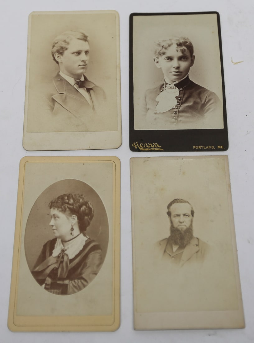 Antique Cabinet Card Portrait Photographs Lot of 4 (1 of 2)