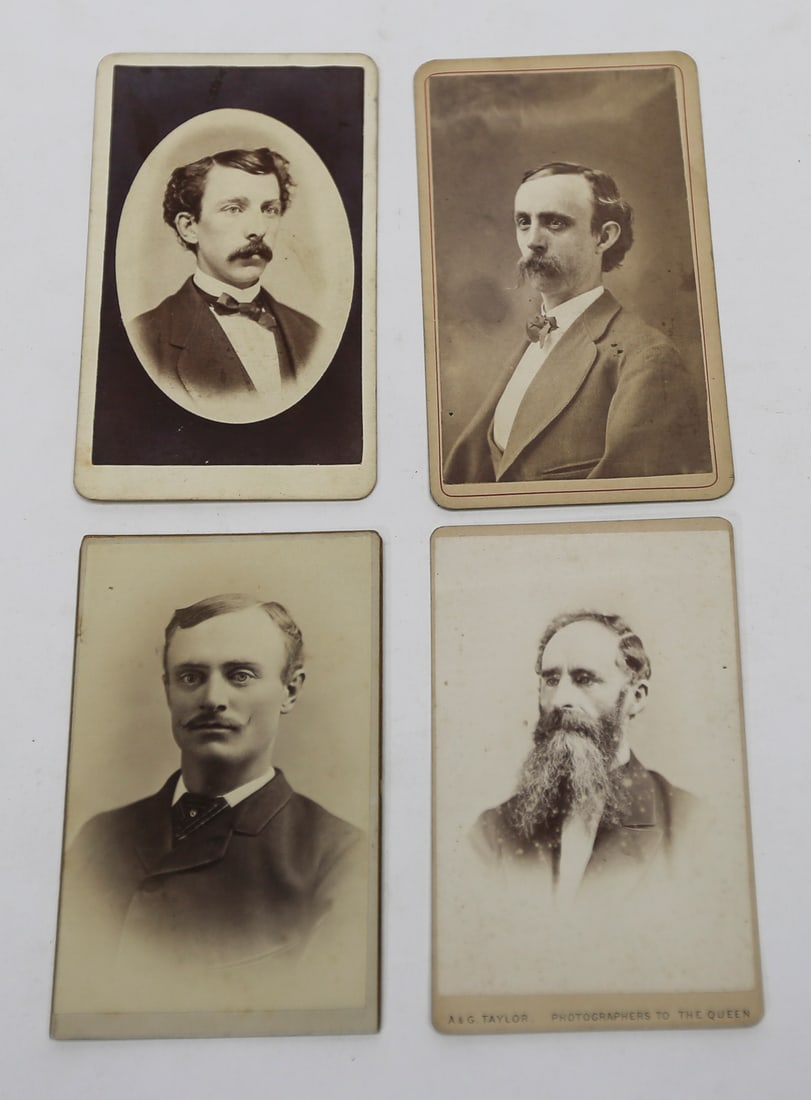 Antique Cabinet Card Male Portraits Lot of 4 (1 of 2)