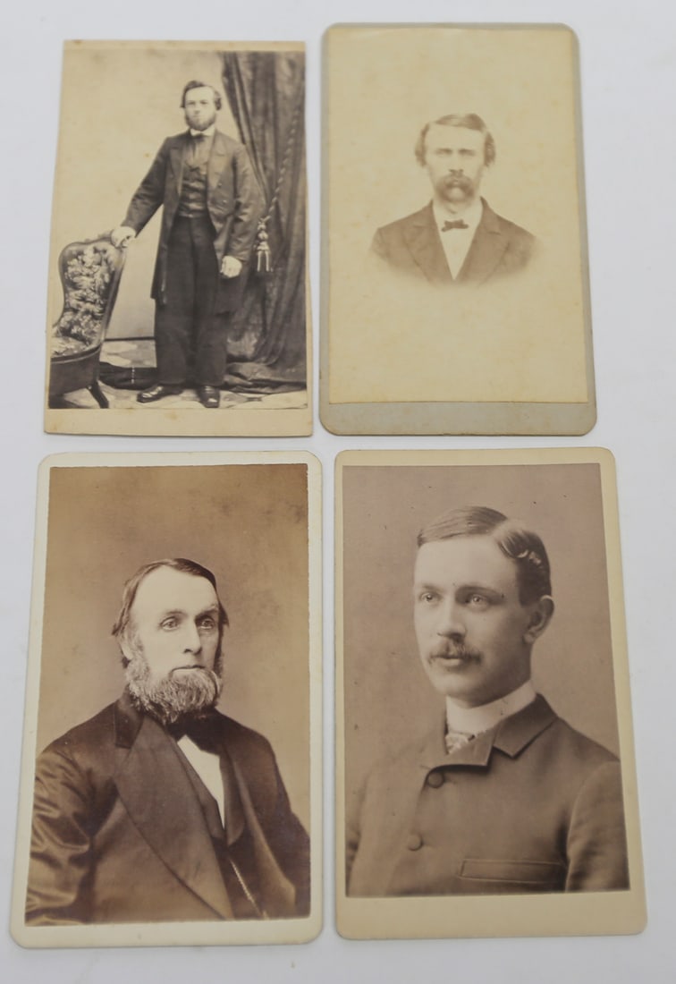 Antique Cabinet Card Male Portraits Lot of 4 (1 of 2)