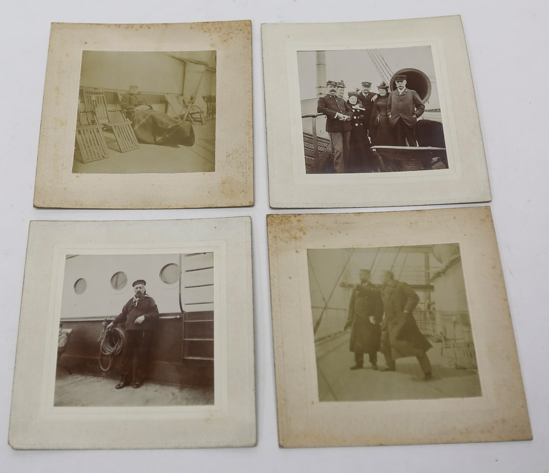 Antique Shipboard Photographs Lot of 4 (1 of 2)