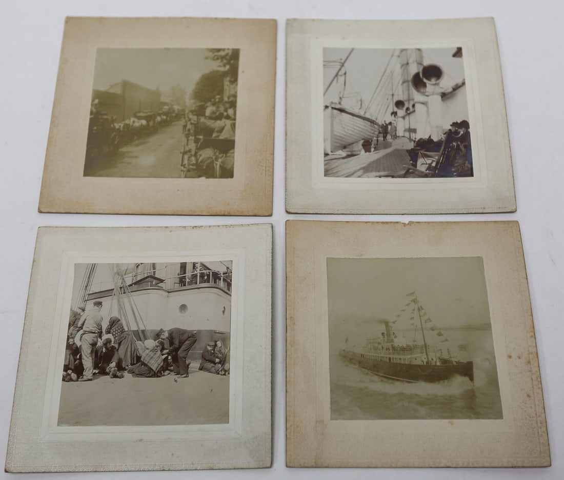 Antique 1896 Steamship Photographs Lot of 4 (1 of 2)