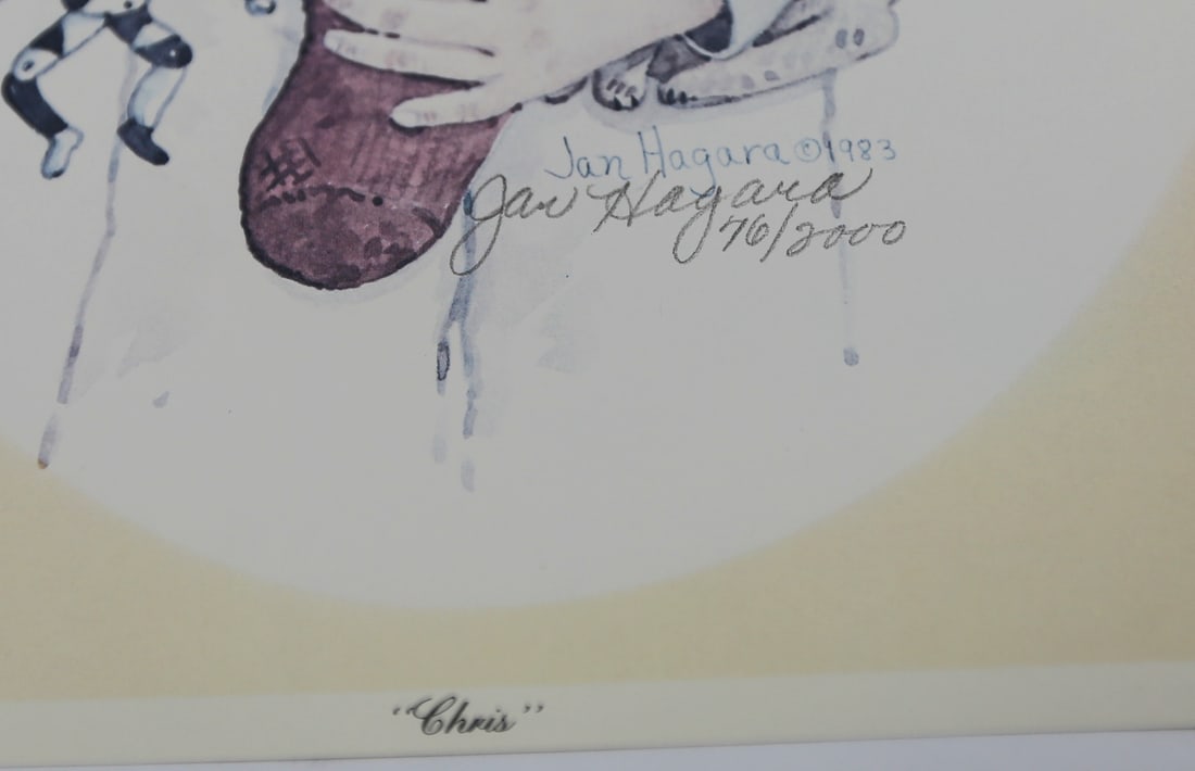 Jan Hagara Chris Limited Edition Lithograph - 2