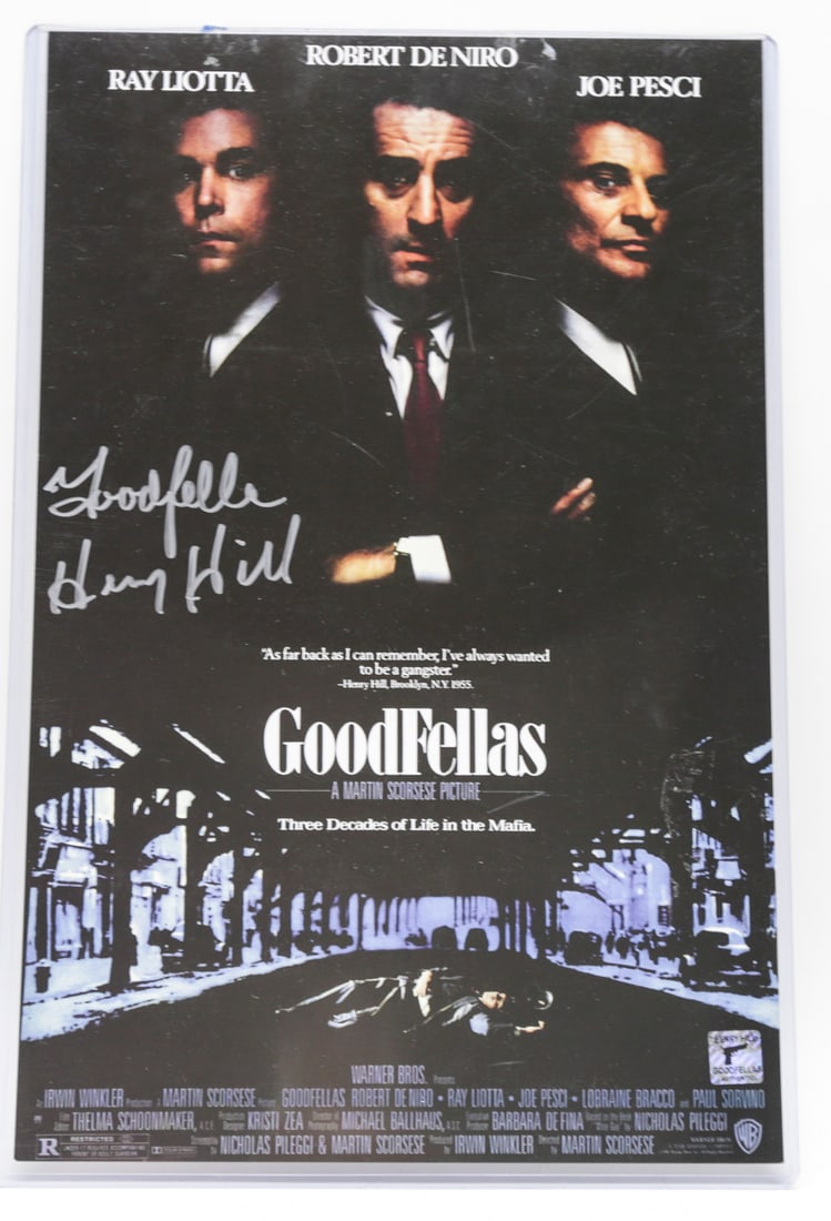Henry Hill Signed Goodfellas Movie Poster (1 of 3)