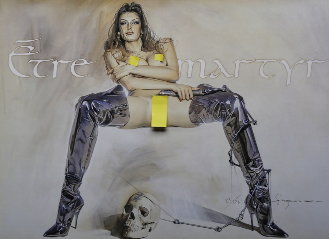 Hajime Sorayama Femme Martyr Lithograph (1 of 3)