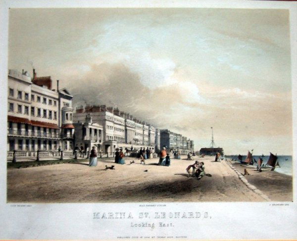 Thomas Mann Publ.5 Views of Hastings & 9 other p: Thomas Mann Publ. set of 5 coloured lithographs, Views of Hastings, 8 x 11.5 ins. and 9 other prints of Hastings.
