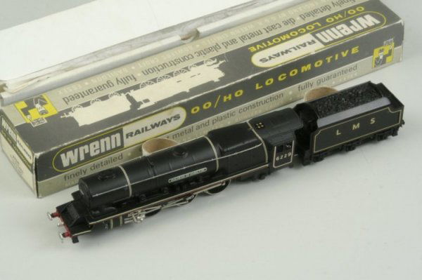Wrenn Railways W2241 'Duchess of Hamilton', good-ex: Wrenn Railways W2241 'Duchess of Hamilton', LMS goods black livery, no. 6229, with tender, in original box, good-excellent