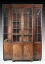 945: A Regency mahogany breakfront library bookcase, 5f