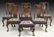 1193: Six Queen Anne red walnut dining chairs,