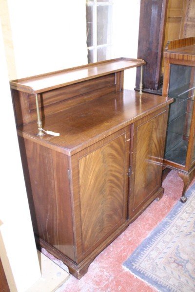 A Victorian mahogany chiffonier, 3ft 10ins