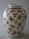 127E: A Chinese jar decorated with butterflies and foli