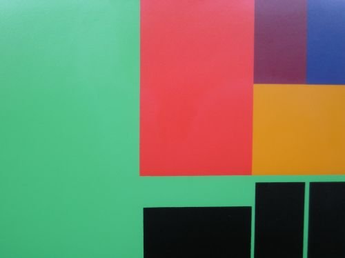 Paul Huxley (1938- ) - 'Untitled No. 8 - 1973' ,: Paul Huxley (1938- ) Screenprint 'Untitled No. 8 - 1973' Signed, inscribed and numbered 29/150 73cm x 72cm