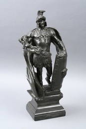 261: A late 19th century bronze figure of a Roman centu