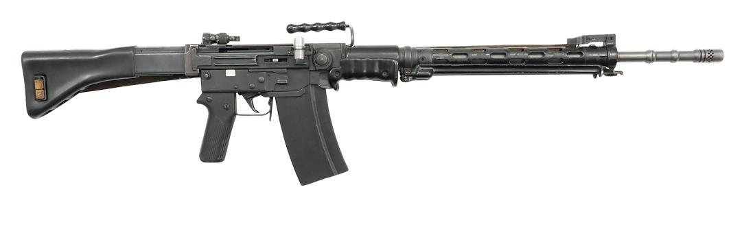 Swiss Army Assault Rifle, Mod. 57: Swiss Army Assault Rifle, SIG, Mod. 57, Cal. 7.5x55, #A627001. Condition: D [WES] (Please see our "Auction Terms and Info" for a complete description of how we meticulously grade condition). We pride 
