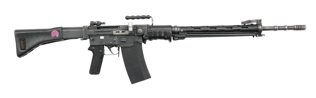 Swiss Army Assault Rifle, Mod. 57: Swiss Army Assault Rifle, SIG, Mod. 57, Cal. 7.5x55, #A375289. Condition: D [WES] (Please see our "Auction Terms and Info" for a complete description of how we meticulously grade condition). We pride 
