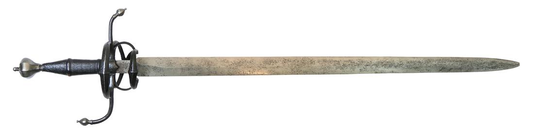 Sword, early 16th Century: Sword, German or Swiss, first half of the 16th Century, L 113cm, Condition: C (Please see our "Auction Terms and Info" for a complete description of how we meticulously grade condition). We pride ours
