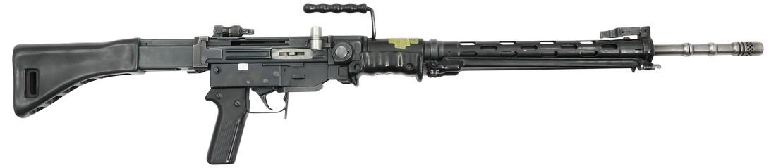 Swiss Assault Rifle. Mod.57: For translation: Please use Google translater or contact us. Selbstladegewehr, SIG, Mod. 57, Kal. 7.5x55, #A227802, privatisierte Armeeversion. Zustand: C [WES]