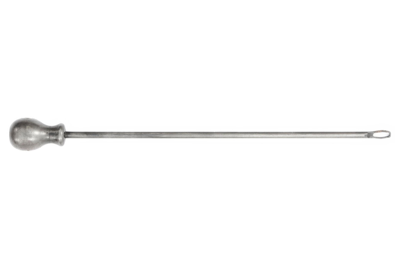 Rare Colt 1860 Army Cleaning Rod: Rare Colt 1860 Army Cleaning Rod, found with an original Colt London 1860 army revolver, iron, blued, with lathed iron knob, and slotted shank of 8 1/2 inches (21.5 cm). See top of page 158 of "Colt A